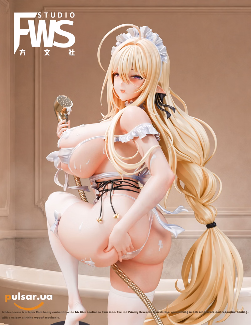 Оригінальна аніме фігурка «1/6 Scale Showering Maid Gouden Leeuw-Azure Lane-FWS Studio»