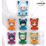 Іграшка-сюрприз із колекційною фігуркою «TOPTOY EAKI Jujutsu Kaisen Season Sitting Cat Party 3 Series Blind Box», фото 2