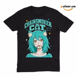 Футболка «Chainsmoker Cat ➤ Yani Neko» модель 2, фото 2