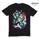 Футболка «Witch Hat Atelier (Tongari Boushi no Atelier) ➤ Coco, Agott, Tetia, Riche & Brushbuddy» модель 1