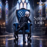 Оригінальна аніме фігурка «Blue Chair Gojo-Jujutsu Kaisen-GO FIGURE STUDIO»