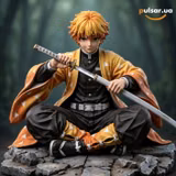 Оригінальна аніме фігурка «1/6 Scale Sitting Agatsuma Zenitsu-Demon Slayer-Lolita Studio»