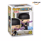 Вінілова фігурка «Funko POP! • GameStop Exclusive • One Piece ◉ Roronoa Zoro (Dressrosa Arc) (Glow) №2514»