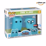 Вінілова фігурка «Funko POP! • New York Comic Con •• Adventure Time ◉ Finn & Jake (Glow) № --»