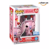Вінілова фігурка  «Funko POP! • Funko exclusive • Lilo & Stitch ◉ Angel (Valentine) (Pearlescent) (Glitter) №1820»