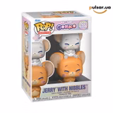 Вінілова фігурка «Funko POP! • • Tom and Jerry ◉ Jerry with Nibbles (Gokko) № 2583»