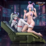 Оригінальна аніме фігурка «Rumeng Studio – Cyberpunk: Edgerunners Lucy & Rebecca Bunny Girl Ver. 1/6 Scale Resin Statue»