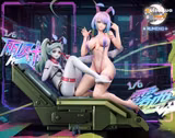Оригінальна аніме фігурка «Rumeng Studio – Cyberpunk: Edgerunners Lucy & Rebecca Bunny Girl Ver. 1/6 Scale Resin Statue», фото 2
