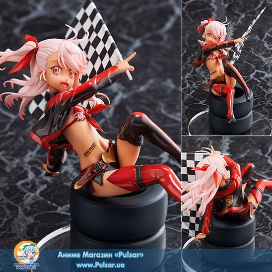 Оригинальная аниме фигурка Fate/kaleid liner Prisma Illya 3rei!! - PRIYA Racing Chloe Von Einzbern 1/8 Complete Figure