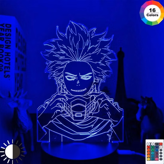 Діодний Акриловий світильник My Hero Academia Hitoshi Shinso 7 кольорів tape 1