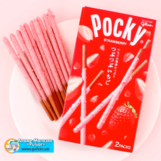 Палички Pocky Strawberry 1.98oz [JP Import]