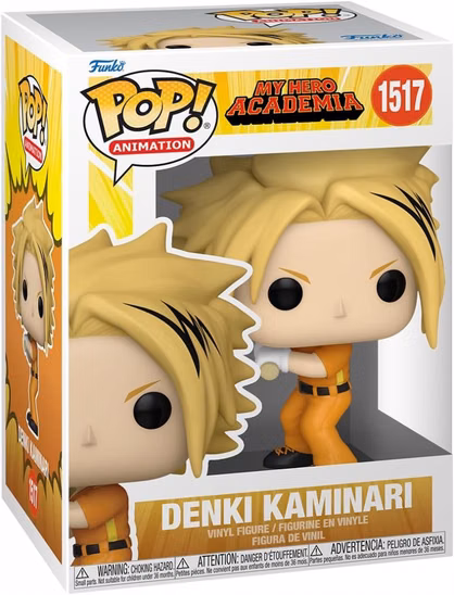 Вінілова фігурка «Funko Pop! Animation: My Hero Academia - Hero League Baseball, Denki Kaminari»