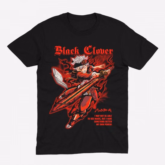 Футболка «Чёрный клевер / Black Clover» [Morze Pulsar] v.7