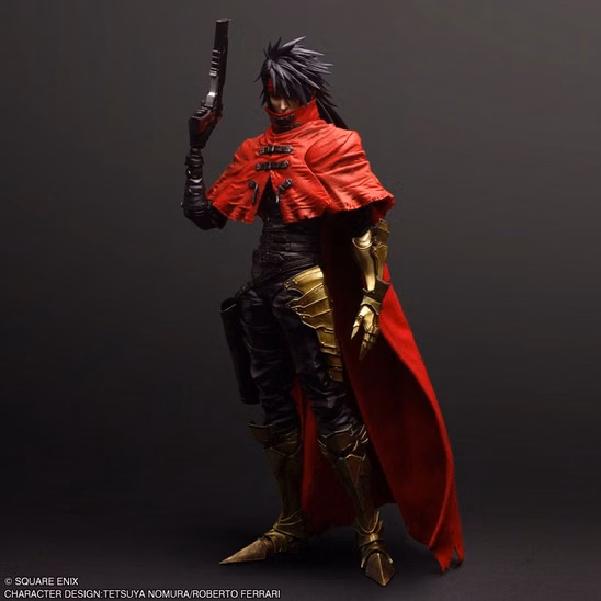 Оригинальная аниме фигурка «Final Fantasy VII Rebirth PLAY ARTS SHIN Vincent Valentine»