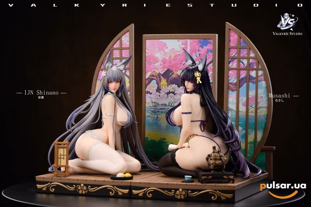 Оригинальная аниме фигурка «1/4 Scale Musashi and Shinano-Azure Lane-Valkyrie Studio»