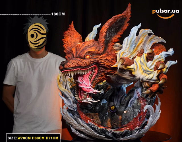 Оригінальна аніме фігурка «Obito and Kurama-Naruto-YuanHuo and FangShui Studio»