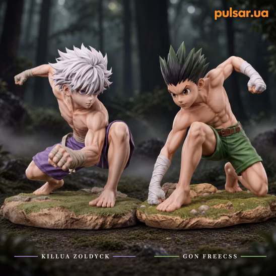Оригінальна аніме фігурка «1/6 Scale Killua and Gon Freecss-Hunter x Hunter-Lolita Studio»