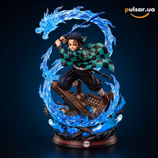 Оригінальна аніме фігурка  «1/8 and 1/6 Scale Tanjiro Kamado with LED-Demon Slayer-YingShi Studio»