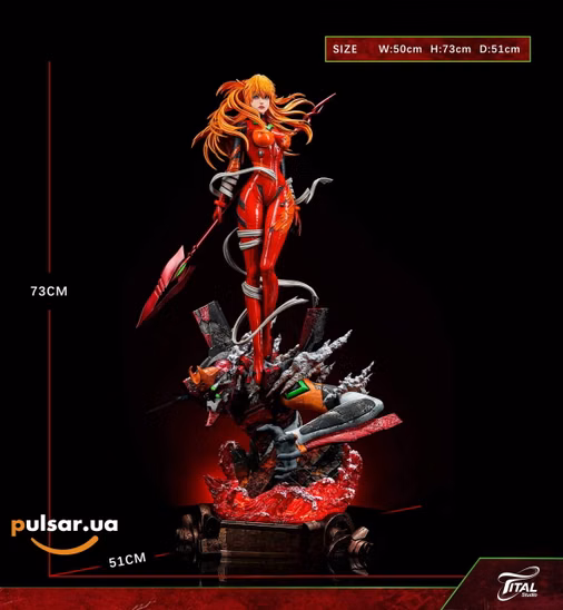 Оригінальна аніме фігурка «TITAL Studio - Asuka Langley Soryu Neon Genesis Evangelion»