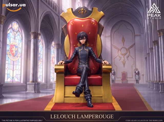 Оригінальна аніме фігурка «1/6 Scale Lelouch Lamperouge-Code Geass: Lelouch of the Rebellion-Peak Studio»