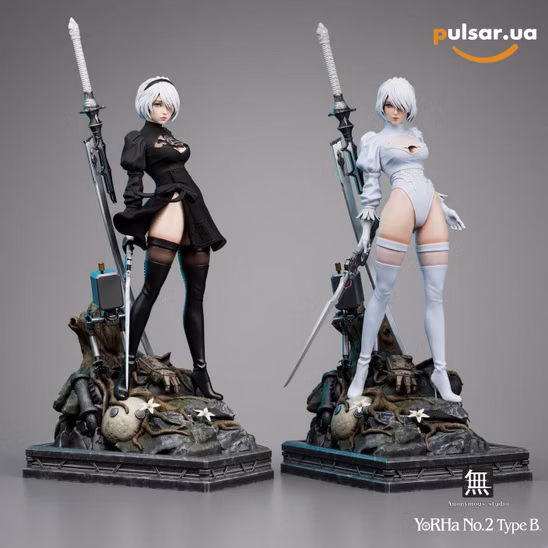 Оригінальна аніме фігурка  «1/6 and 1/4 Scale NieR 2B-NieR:Automata-Anonymous Studio»