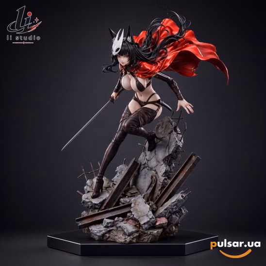 Оригинальная аниме фигурка «1/6 Scale Red Fox Shadow Hoshimi Miyabi-Zenless Zone Zero-Li Studio»