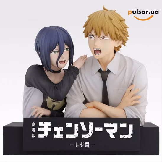 Оригінальна аніме фігурка  «Ichiban Kuji Theatrical Version Chainsaw Man Movie Reze Arc 2nd Edition - A Prize Denji & Reze Figure»