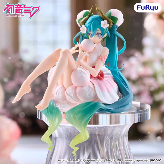 Оригінальна аніме фігурка «Hatsune Miku Noodle Stopper Figure - White Plum Blossom Ver.»