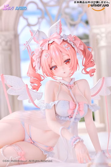 Оригінальна аніме фігурка  «White Rabbit Rosu Angel ver. Illustrated by Rosuuri 1/4 Complete Figure»