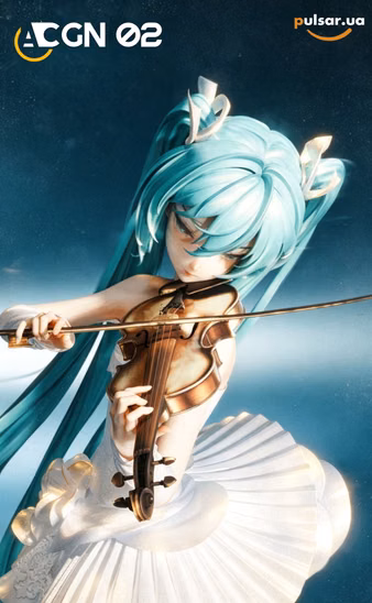 Оригінальна аніме фігурка  «1/7 Scale Solo Hatsune Miku-Vocaloid-ACGN 02 Studio»