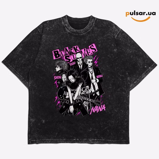 Футболка «Nana ➤ Black Stones (Blast)» модель 1
