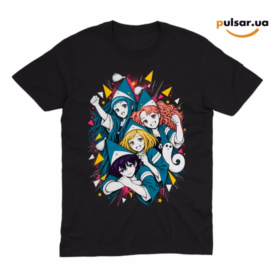 Футболка «Witch Hat Atelier (Tongari Boushi no Atelier) ➤ Coco, Agott, Tetia, Riche & Brushbuddy» модель 1
