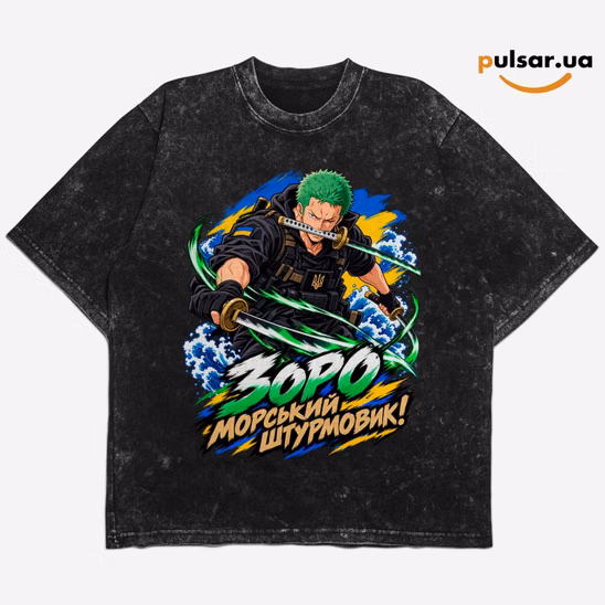 Футболка «UA Army ➤ One Piece ✶ Roronoa Zoro» модель 1