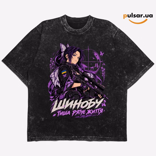 Футболка «UA Army ➤ Demon Slayer: Kimetsu no Yaiba ✶ Shinobu Kocho» модель 1