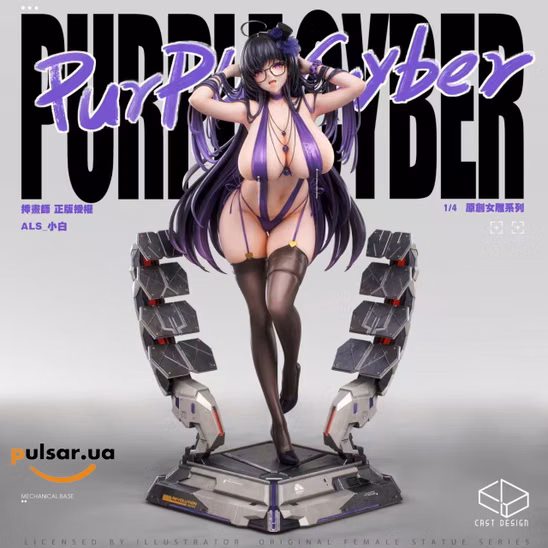 Оригінальна аніме фігурка «1/4 Scale No.1 Purple Cyber-CastDesign Studio»