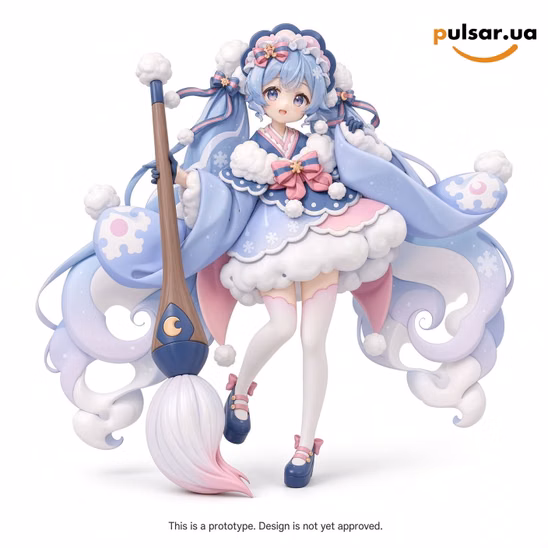 Оригінальна аніме фігурка «"Character Vocal Series 01 Hatsune Miku" AMP+ SNOW MIKU ALL STARS Figure 2023 Ver.»
