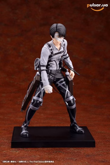 Оригинальная аниме фигурка  «OSHI WORKS Attack on Titan The Final Season Levi Ackerman The Final Season ver. Complete Figure»