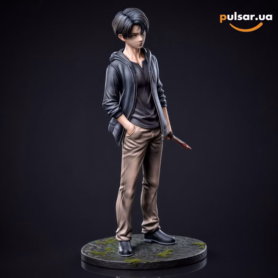 Оригінальна аніме фігурка «1/6 Scale Levi Ackerman in His Childhood-Attack on Titan-Mahakala Studio»