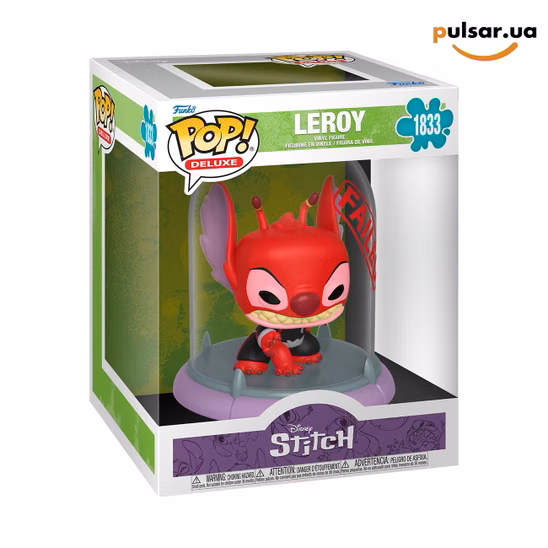 Вінілова фігурка  «Funko POP! • Deluxe • Lilo & Stitch ◉  Leroy (Containment Capsule) № 1833»