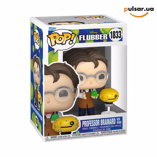 Вінілова фігурка  «Funko POP! • • Flubber ◉ Professor Brainard with Weebo № 1833»