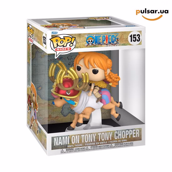 Вінілова фігурка «Funko POP! • Rides • One Piece ◉ Nami on Tony Tony Chopper № 153»