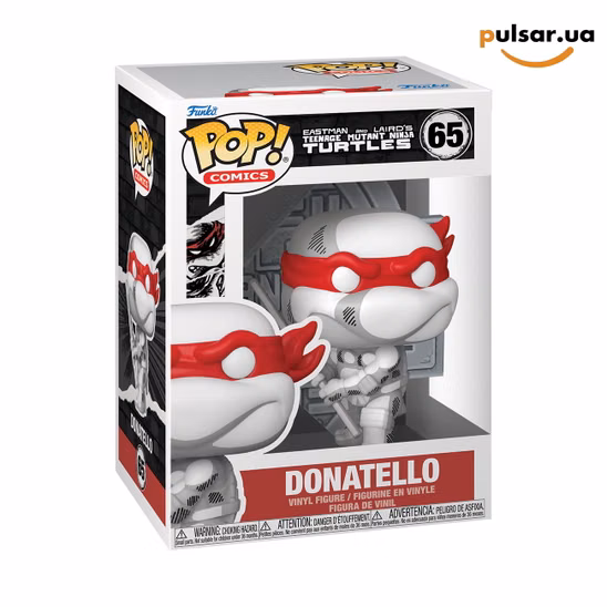 Вінілова фігурка  «Funko POP! •  • Teenage Mutant Ninja Turtles ◉ Donatello (Battle Damaged) (Comic Deco) № 65»
