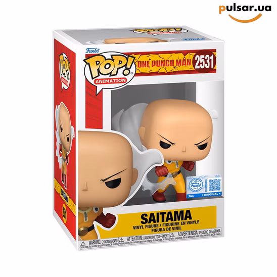 Виниловая фигурка «Funko POP! • Funko Exclusive • One-Punch Man ◉ Saitama (Punching) № 2531»