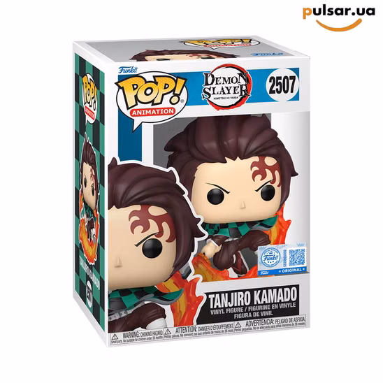 Виниловая фигурка «Funko POP! • Terget Exclusive • Demon Slayer ◉ Tanjiro Kamado with Flaming Sword № 2507»