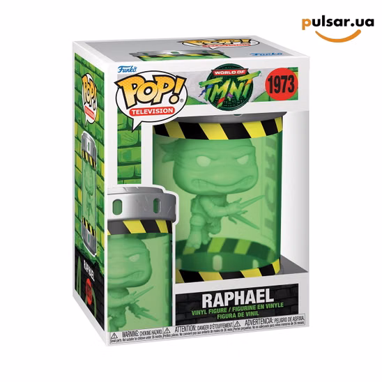Вінілова фігурка  «Funko POP! •  • Teenage Mutant Ninja Turtles ◉ Raphael (Ooze Canister) № 1973»