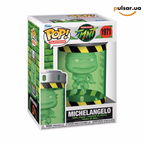 Вінілова фігурка  «Funko POP! •  • Teenage Mutant Ninja Turtles ◉ Michelangelo (Ooze Canister) № 1971»