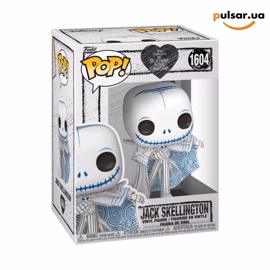 Вінілова фігурка  «Funko POP! •  • The Nightmare Before Christmas  ◉ Jack Skellington (Sketched Deco) № 1604»