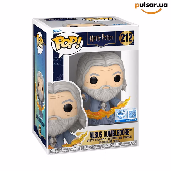 Виниловая фигурка «Funko POP! • • Harry Potter ◉ Albus Dumbledore (Flames) № 212»