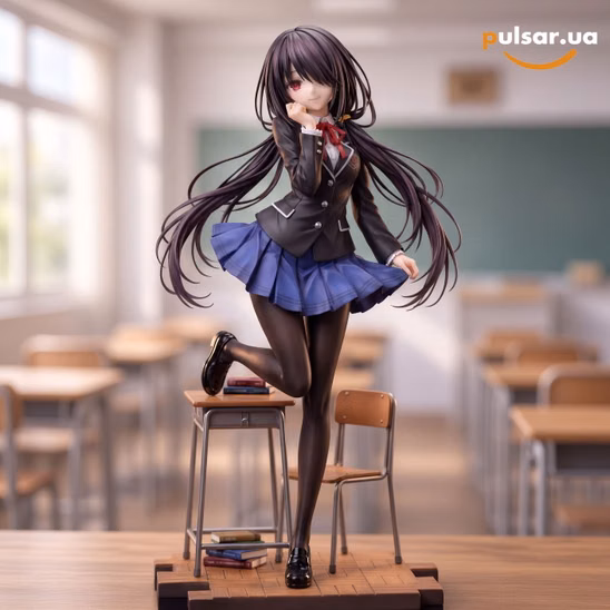 Оригінальна аніме фігурка «1/6 Scale School Uniform Tokisaki Kurumi-DATE A LIVE-Candy Studio»