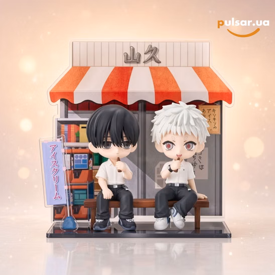 Оригінальна аніме фігурка  «The Summer Hikaru Died Yoshiki & Hikaru Chibi Figure w/Diorama»